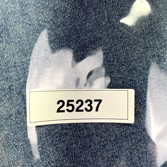 Wild Fable High Rise Straight Leg Jeans Women’s Size 8 Blue Button‎ Fly Raw Hem - Picture 14 of 14